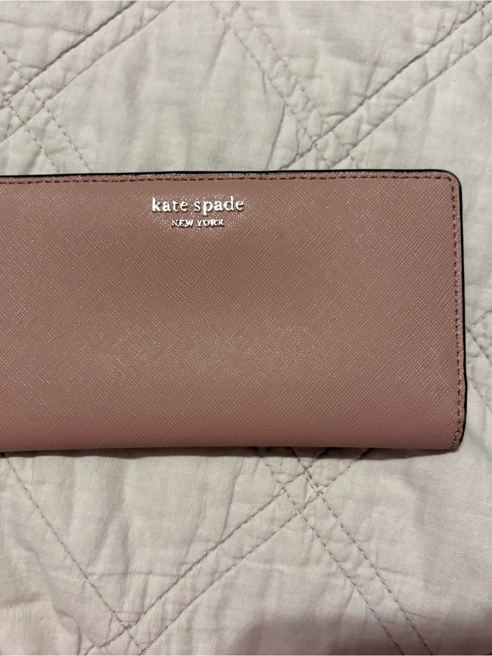 kate spade New York Blush Pink Saffiano Wallet